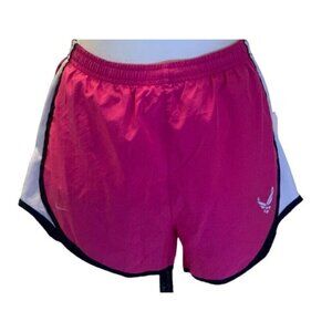 Nike Womens Activewear Running Dri Fit Tempo Shorts Size S Drawstring Pink White